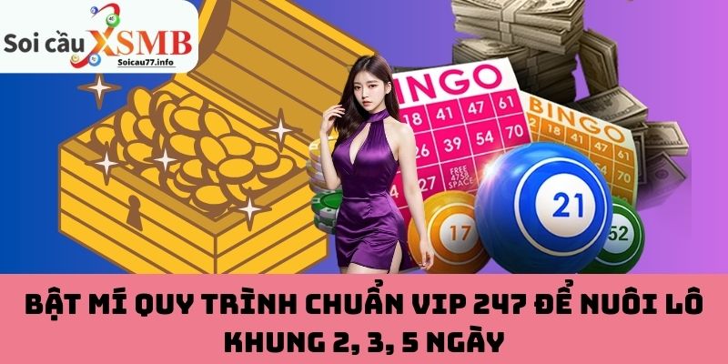 Bật mí quy trình chuẩn VIP 247 để nuôi lô khung 2, 3, 5 ngày